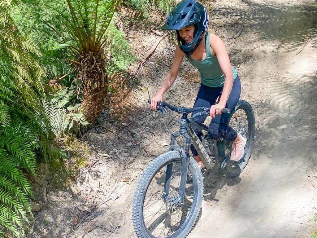 Holly Bowden Moutain Biking in Tasmania